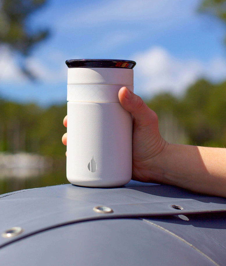 Elemental: Insulated Stainless Steel Tumbler - Teak Wood - 12 oz