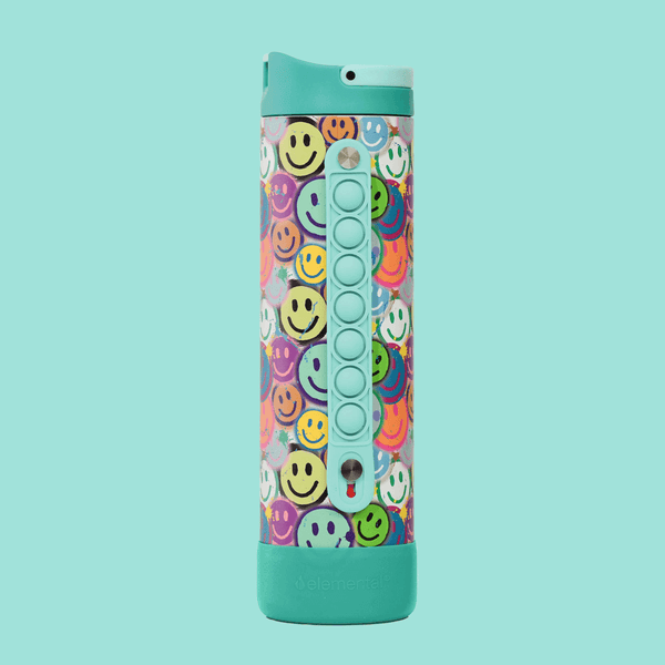 Iconic 20oz Pop Fidget Bottle - Graffiti Smile