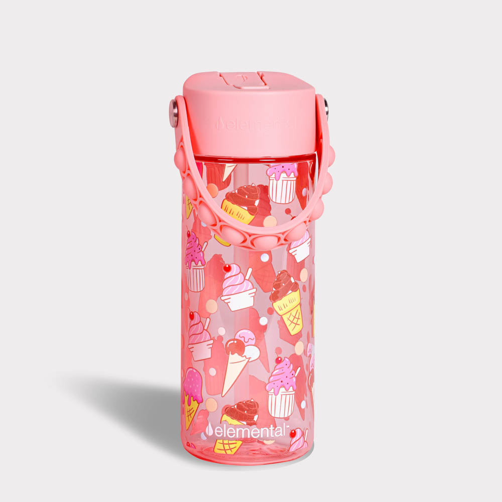  Elemental Iconic Kids Water Bottle with Straw Lid