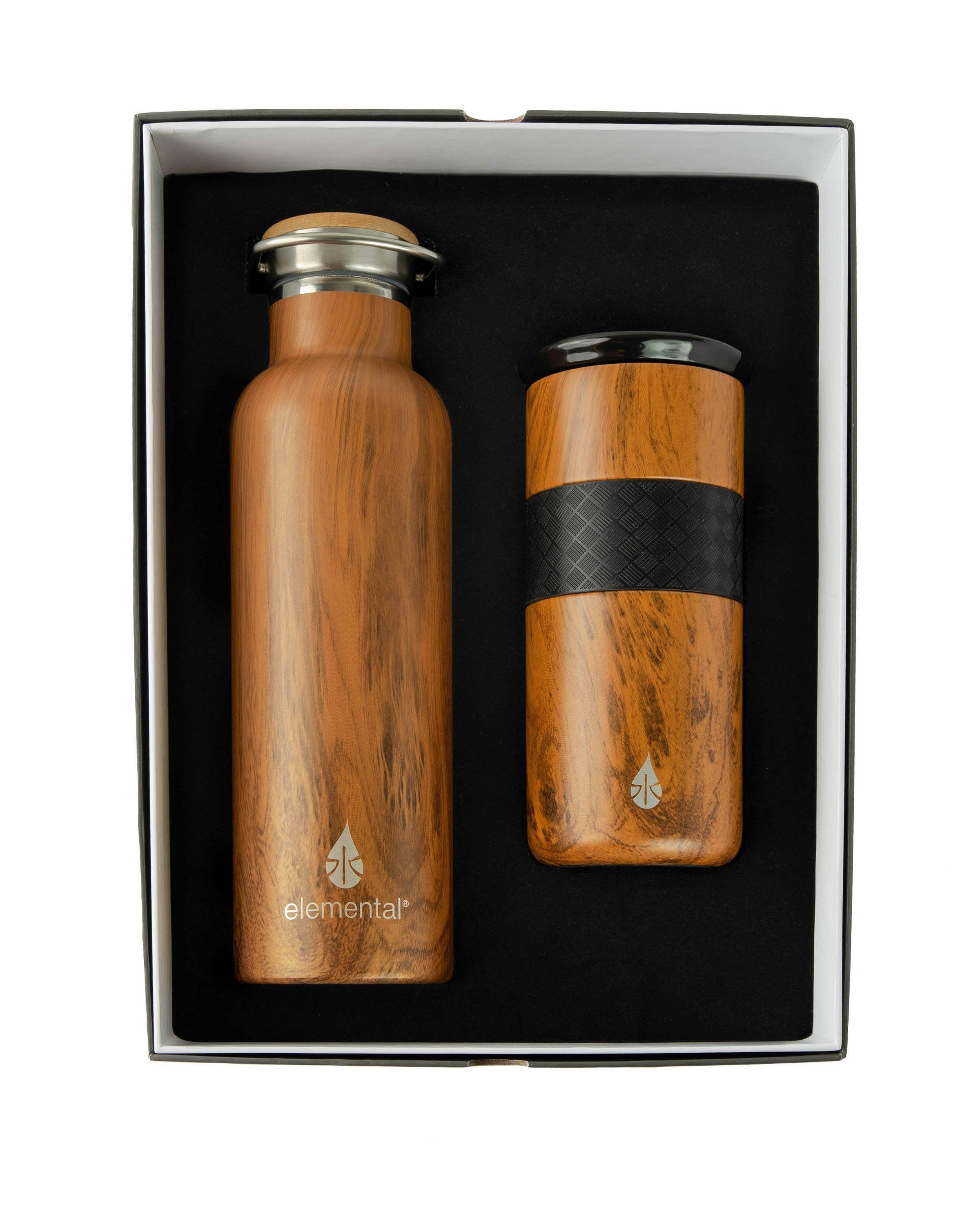 Classic 25oz Water Bottle - Teak Wood