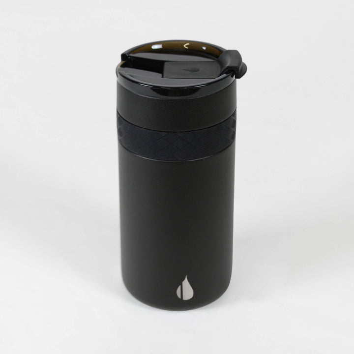 12oz Slim Can Cooler | Jet Black - Leak-Proof, BPA Free