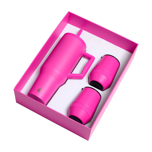 Commute 'n Chill Gift Set - Hot Pink