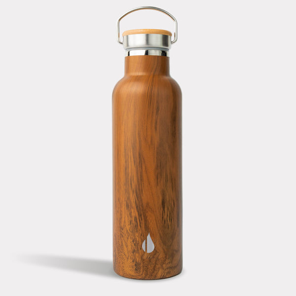 Classic 25oz Water Bottle - Teak Wood