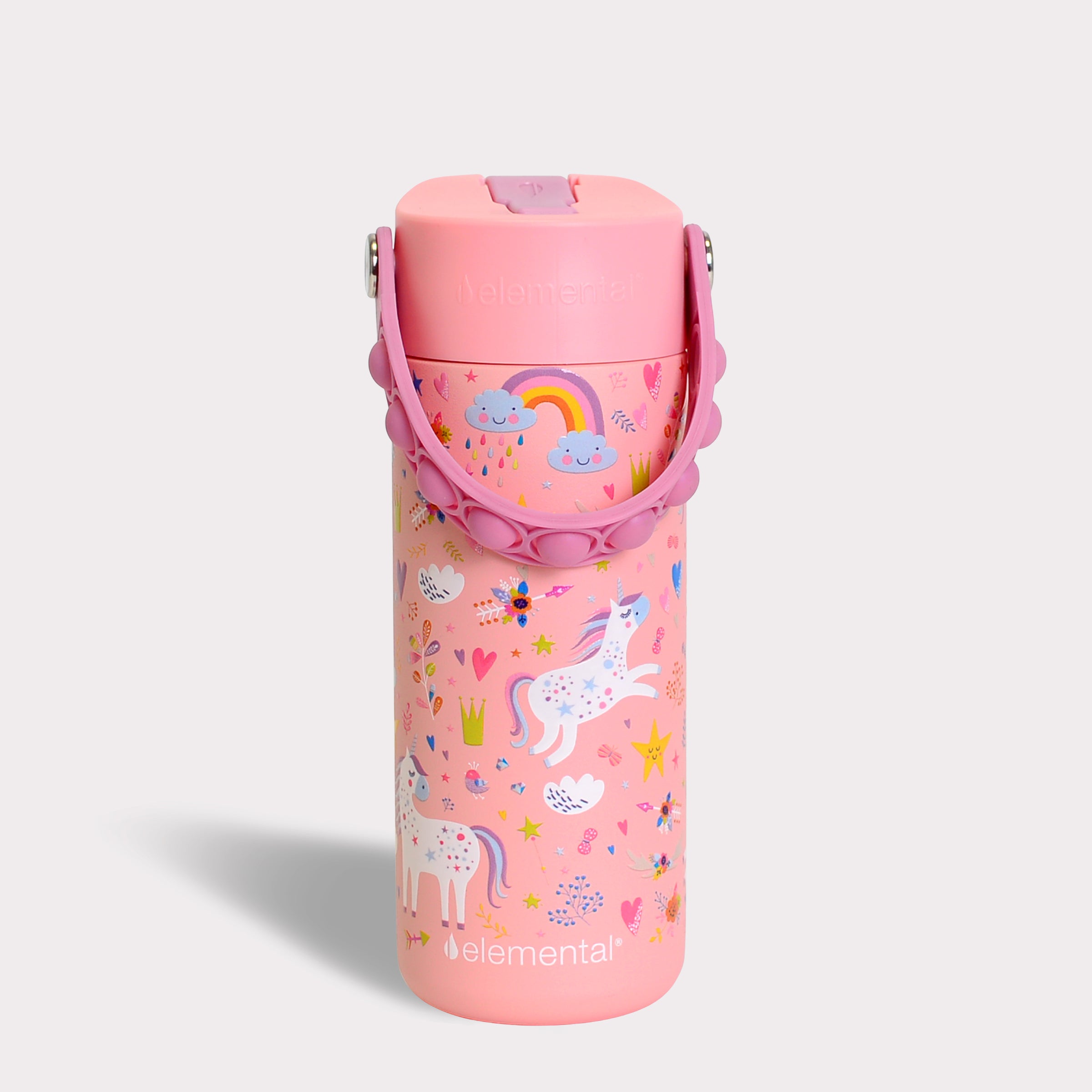 Elemental Core 18 oz Kids Water Bottle – Insulated Bottle with Pop