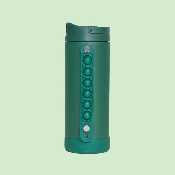 Iconic 14oz Pop Fidget Bottle - Forest Green