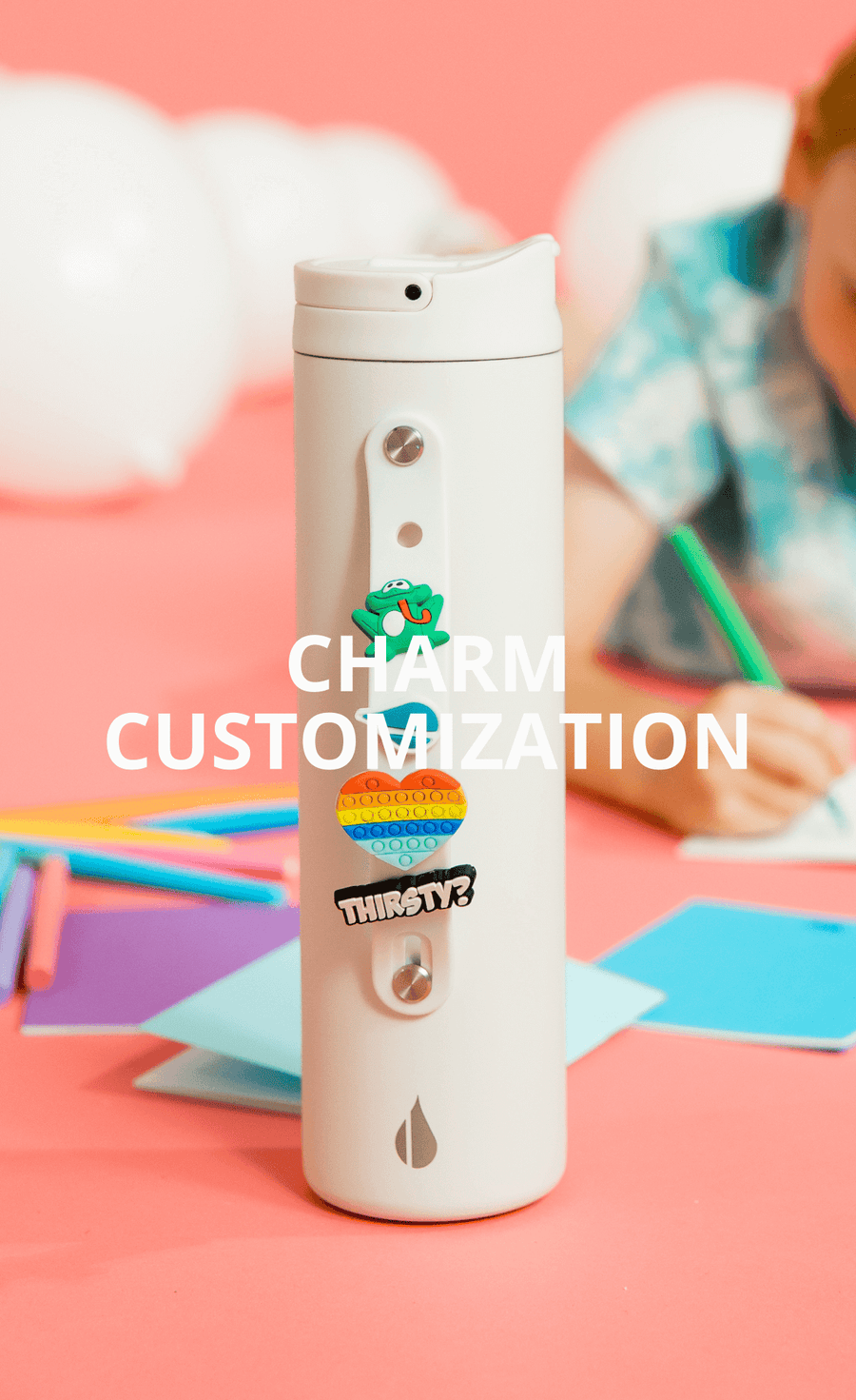 Custom branded water bottle