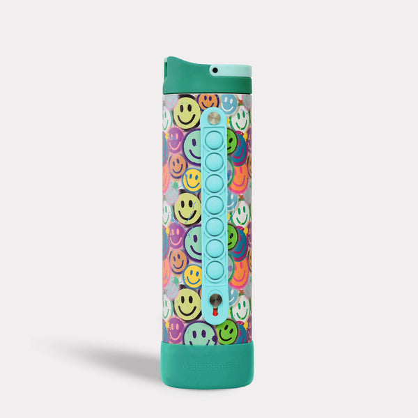 Iconic 20oz Pop Fidget Bottle - Graffiti Smile