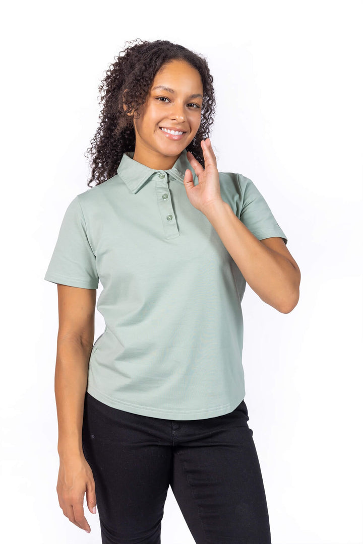 A-Game Women Polo Shirt - Sage Green