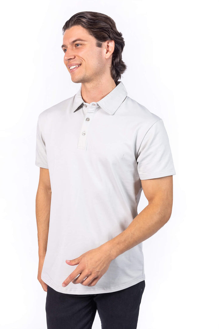 A-Game Men Polo Shirt - Dove Grey