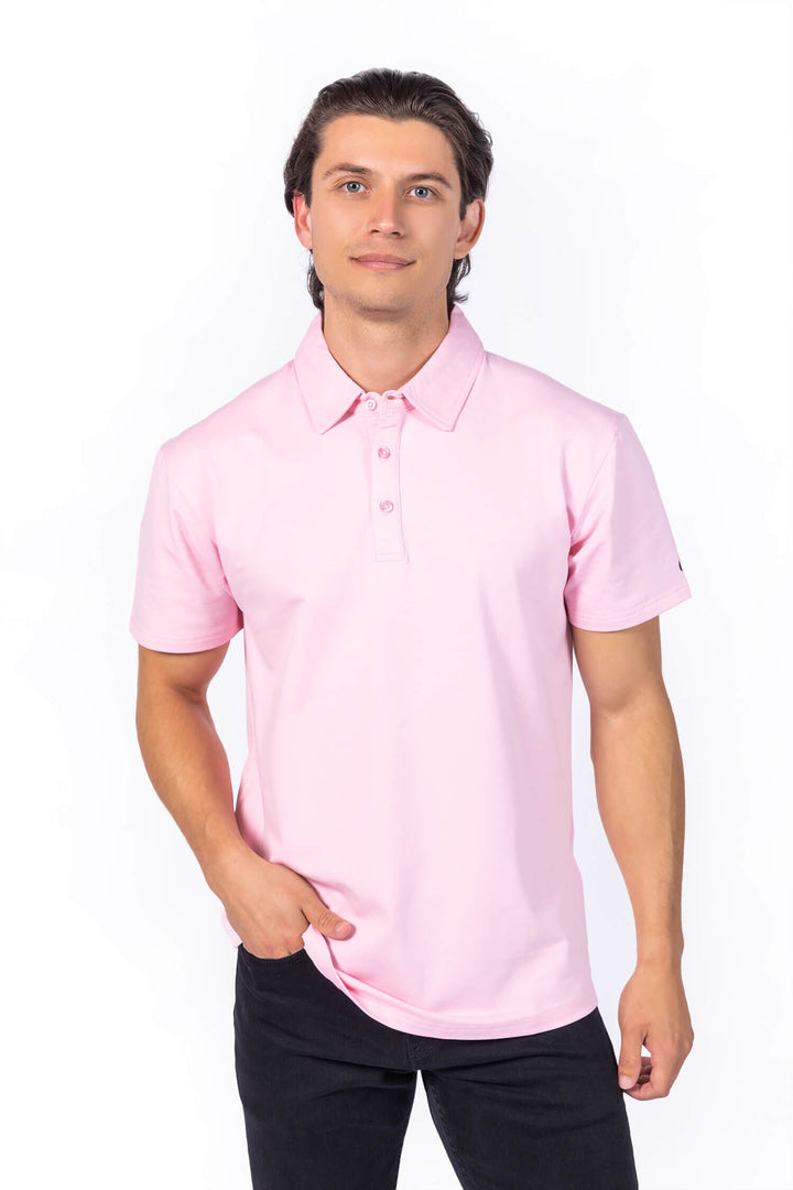 A-Game Men Polo Shirt - Light Pink