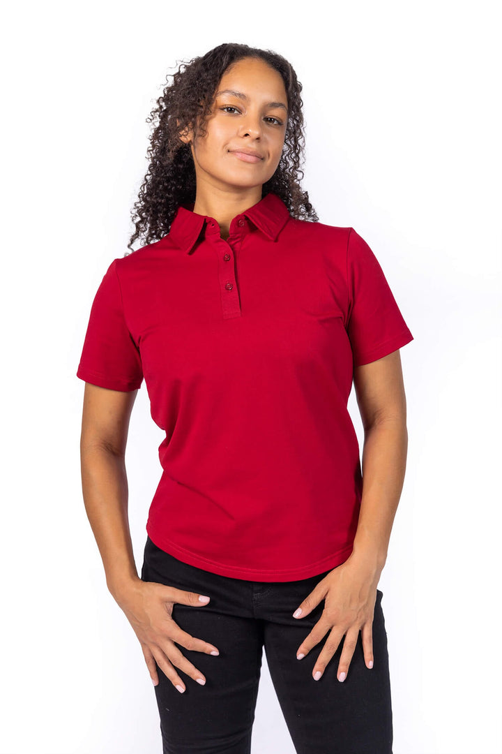 A-Game Women Polo Shirt - Burgundy