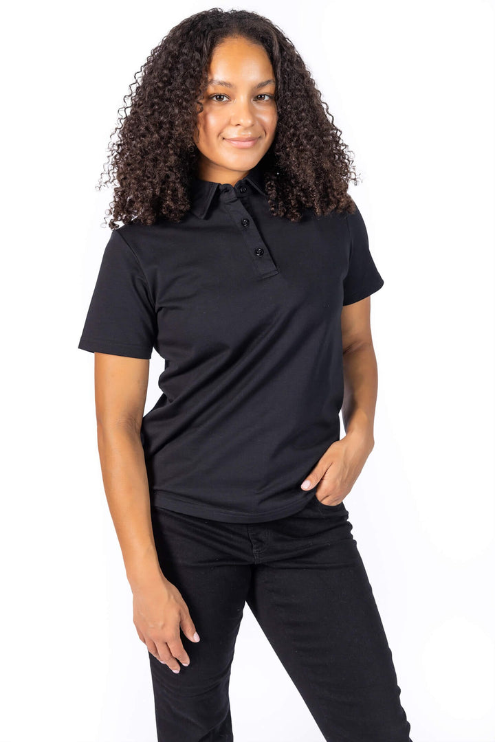A-Game Women Polo Shirt - Black