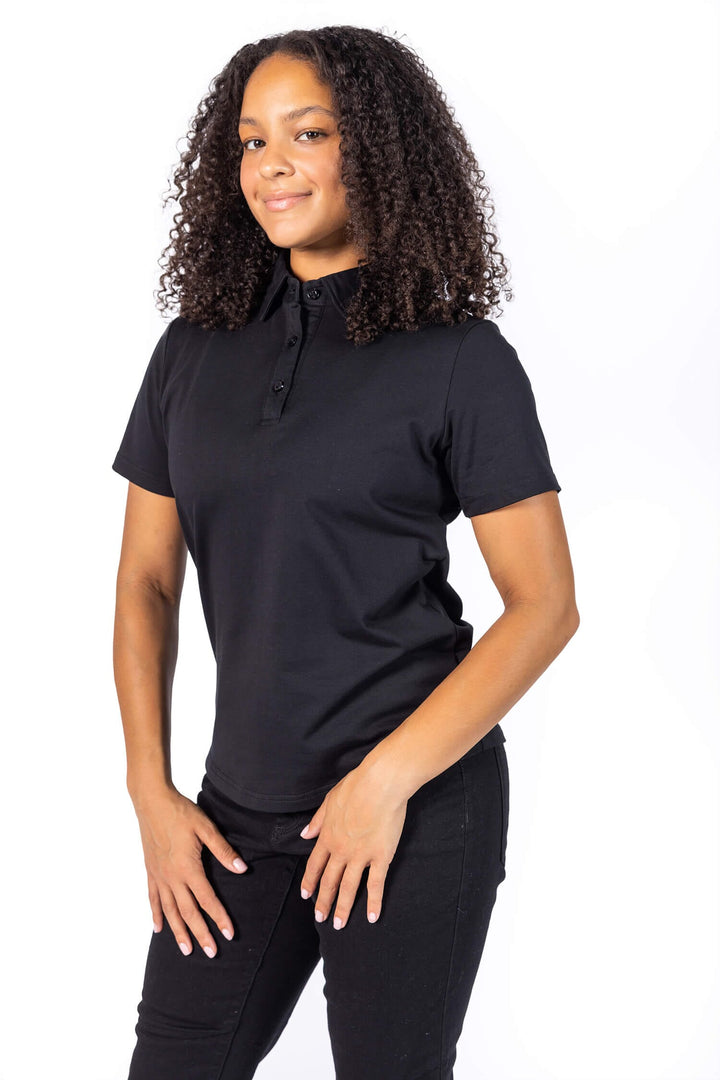 A-Game Women Polo Shirt - Black