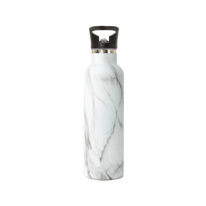 Classic 25oz Sport Water Bottle - White Marble