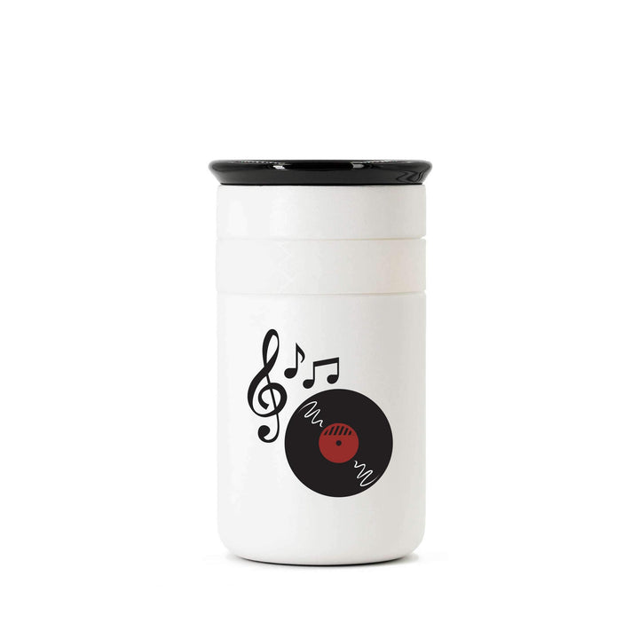 Artisan 12oz Tumbler - Classic Tunes White