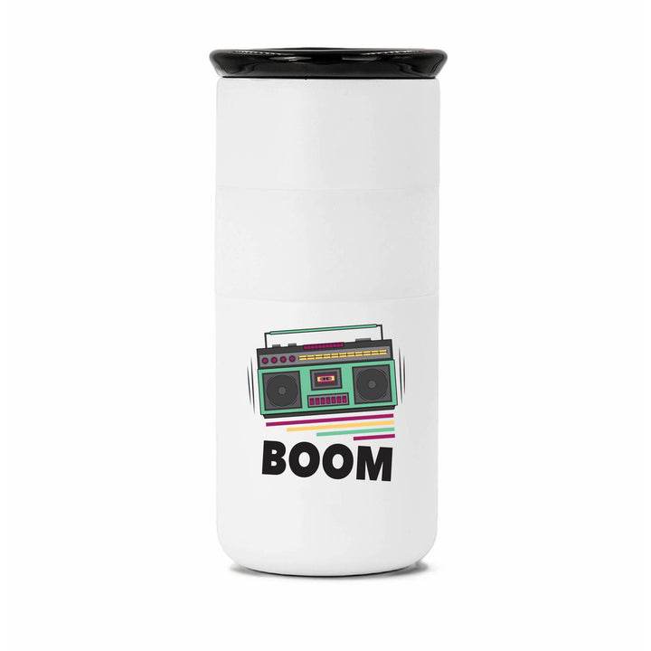 Artisan 16oz Tumbler - Boom Box Beats White