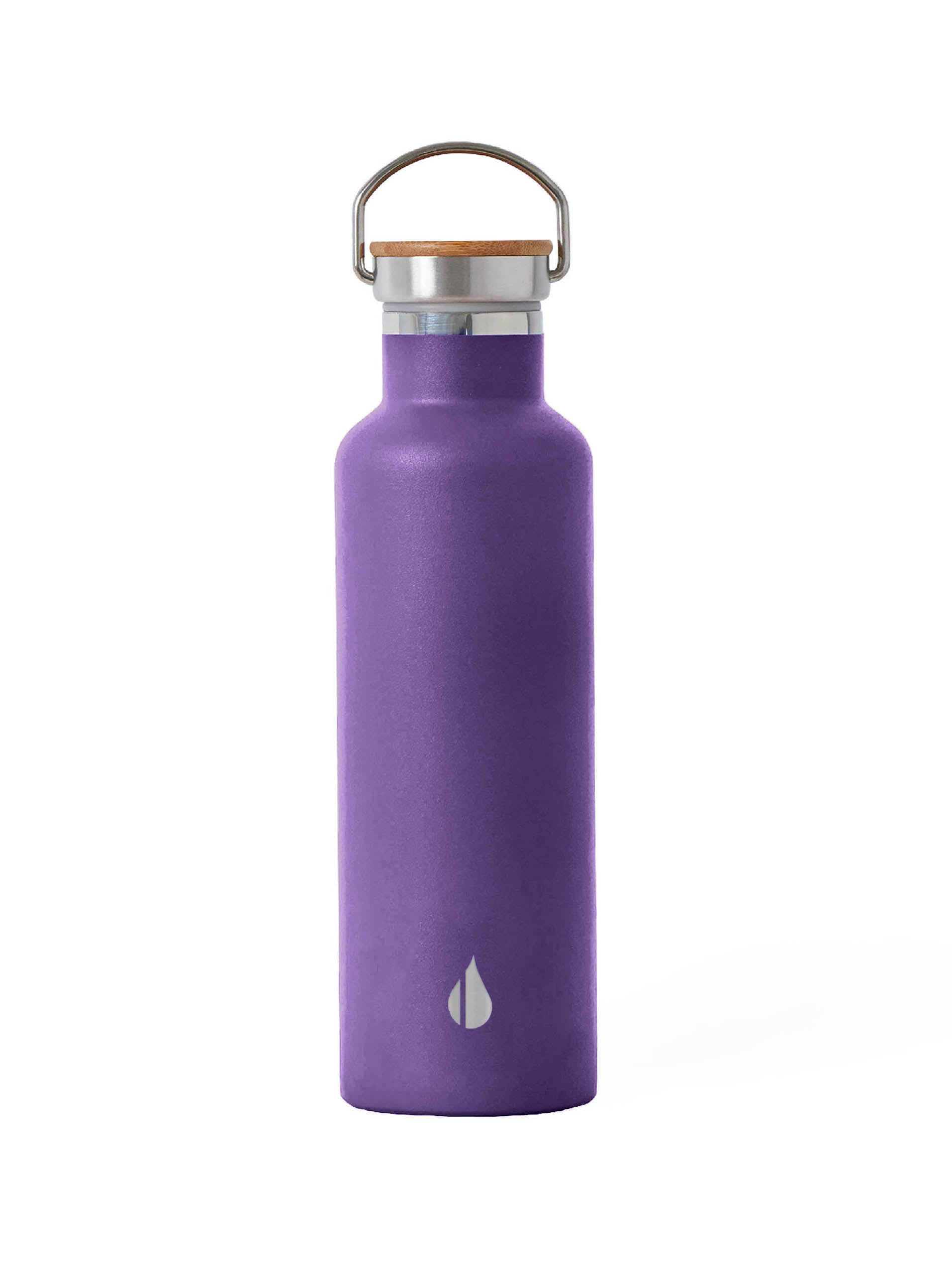 Elemental Classic Insulated Water Bottle with Bamboo Lid 25oz - Purple ...