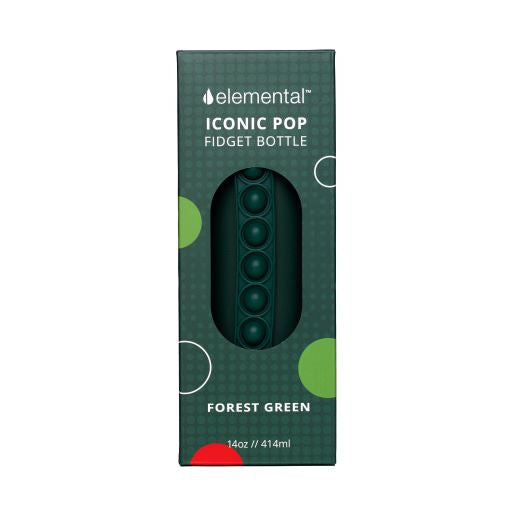 Iconic 14oz Pop Fidget Bottle - Forest Green