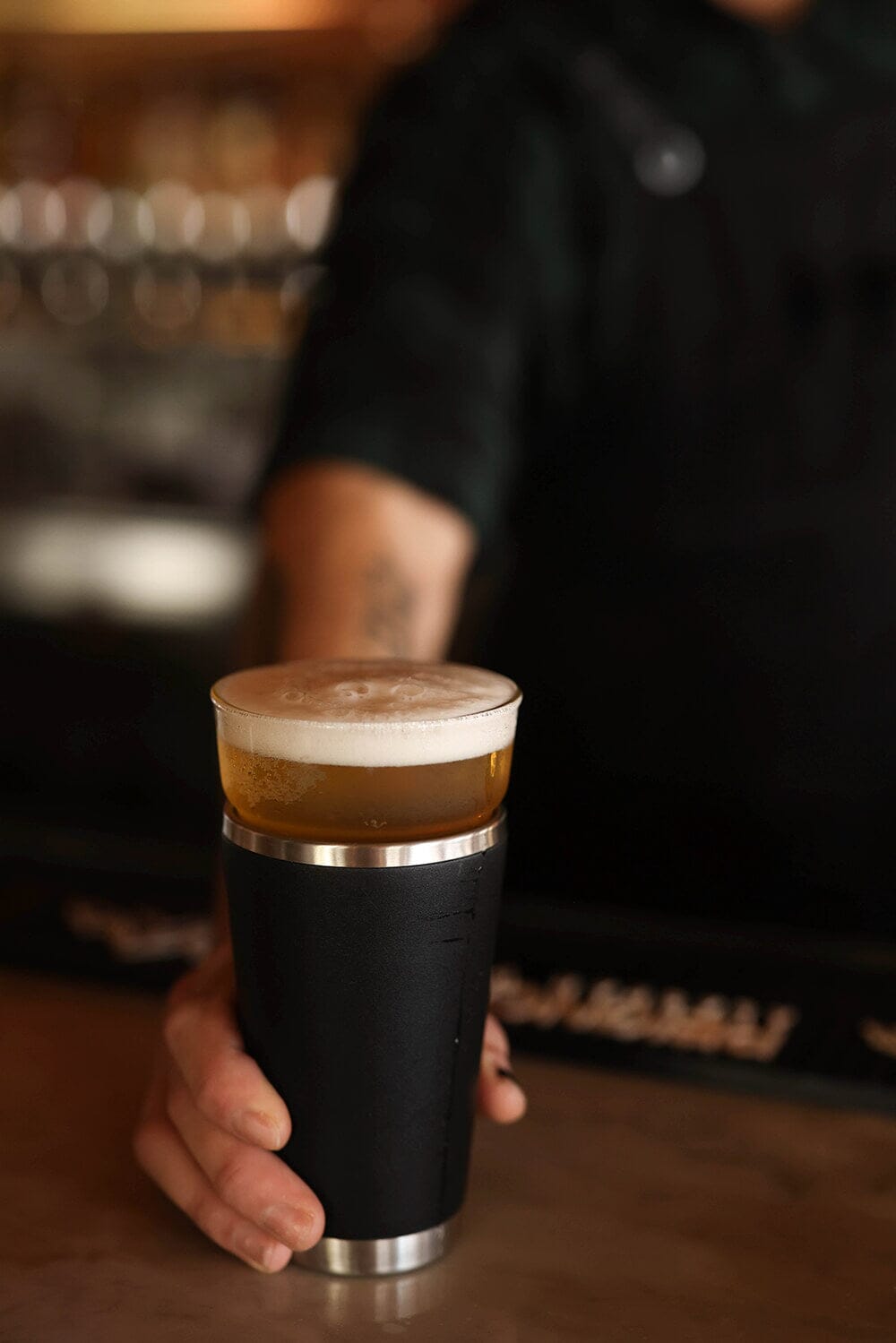 Classic Premium Pint Glass 16oz - Black