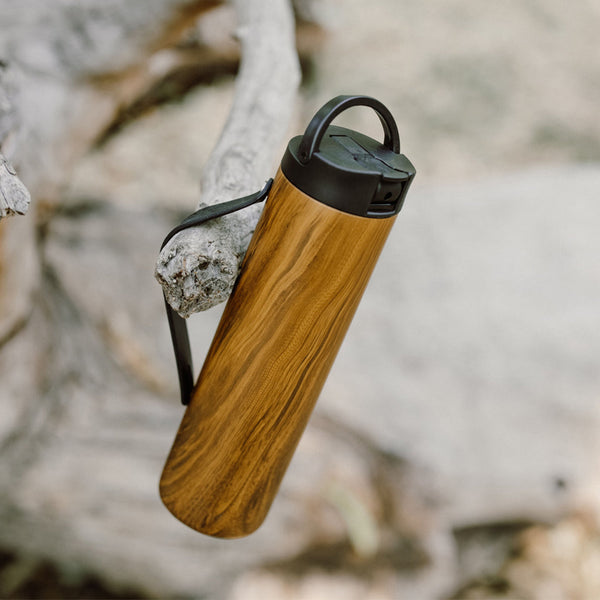 Iconic 20oz Sport Water Bottle - Teak Wood